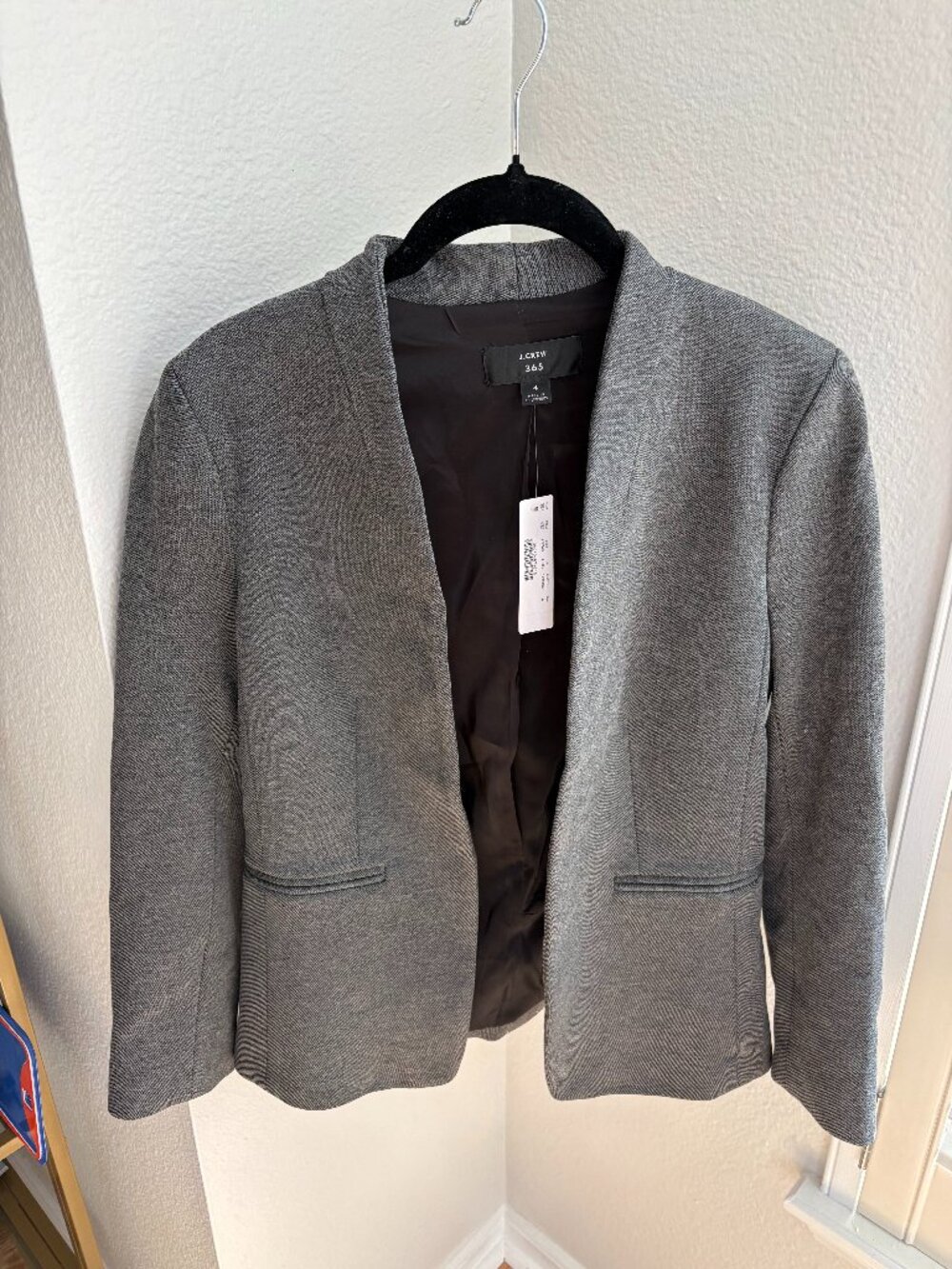 J.Crew 365 Gray Blazer, size 4, NWT